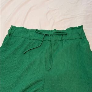 Green Drawstring Pants